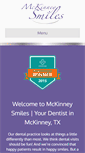 Mobile Screenshot of mckinneysmiles.com